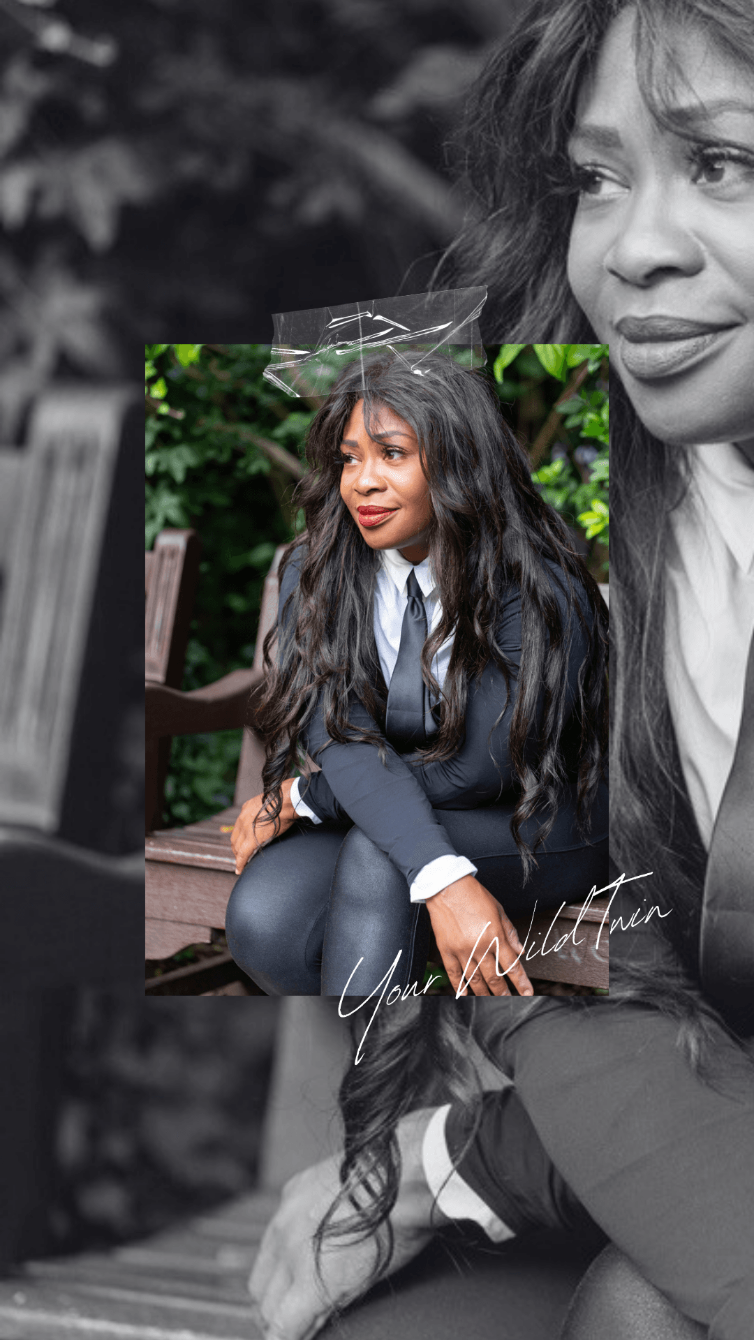 Yvette Schmitter sitting on a park bench looking off into the distance