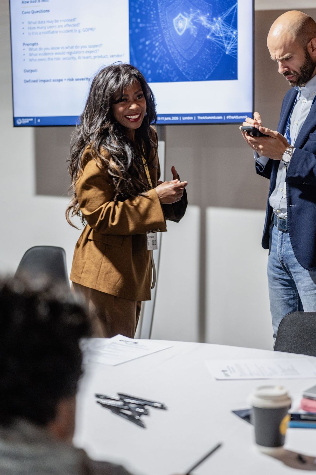Yvette Schmitter in conversation at The AI Summit