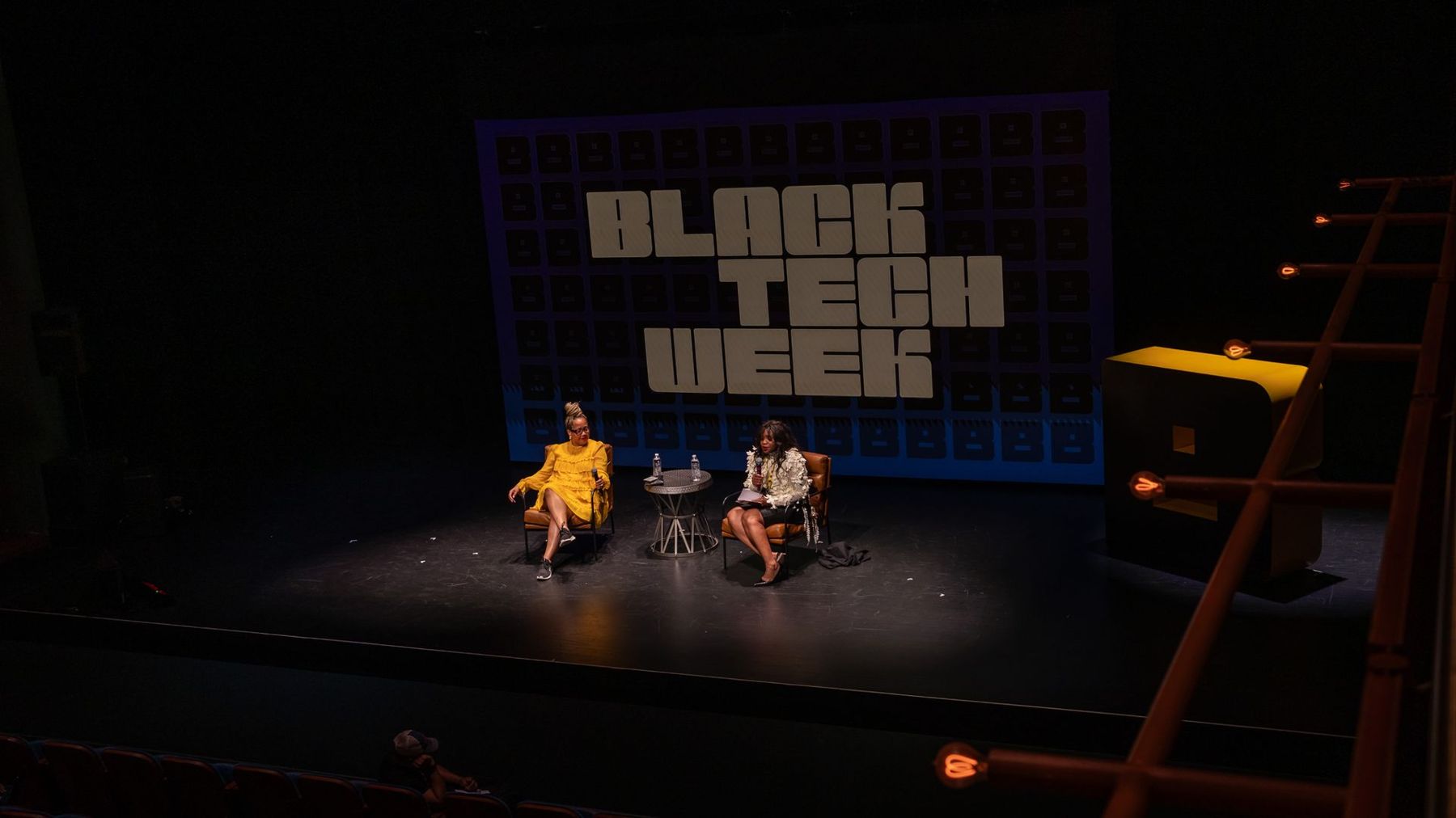 Yvette Schmitter on stage at Black Tech Week