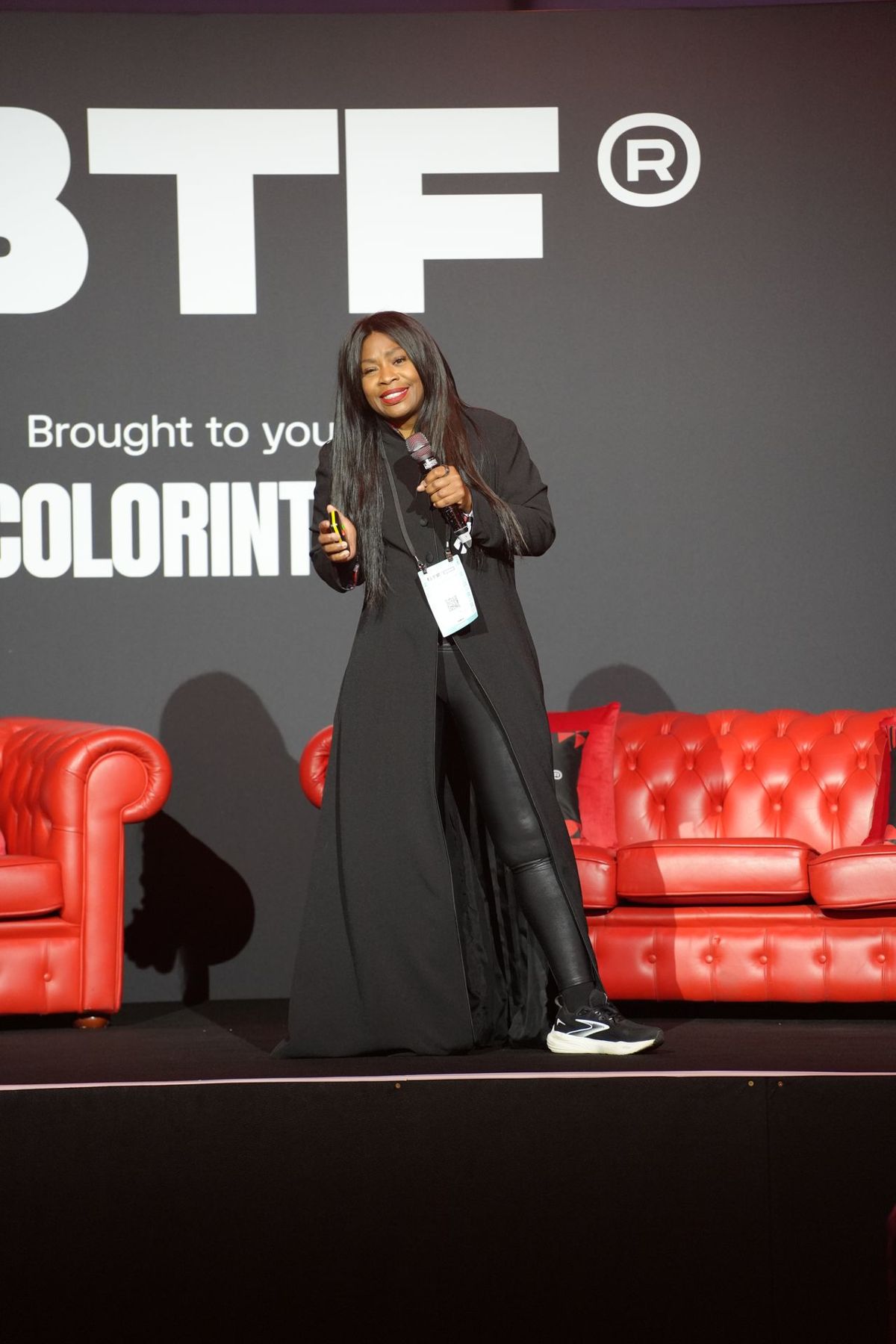 Yvette Schmitter on stage at Black Tech Fest 2025