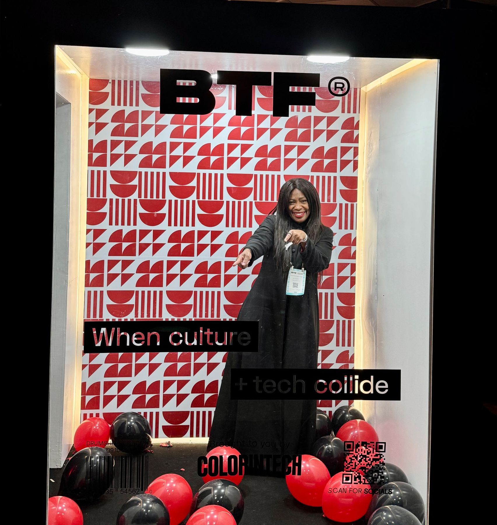 Yvette Schmitter at the Black Tech Fest 2025 photo wall